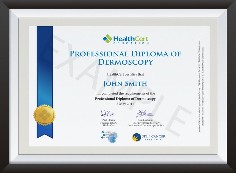 Professional Diploma of Dermoscopy