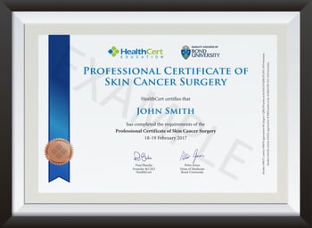 Professional Certificate of Skin Cancer Surgery - 1
